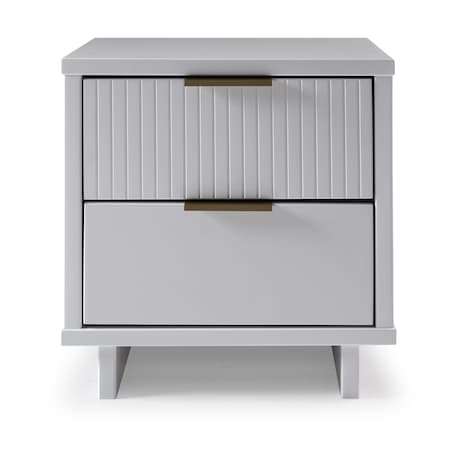 Manhattan Comfort Granville Nightstand 2.0 in White NS-5011